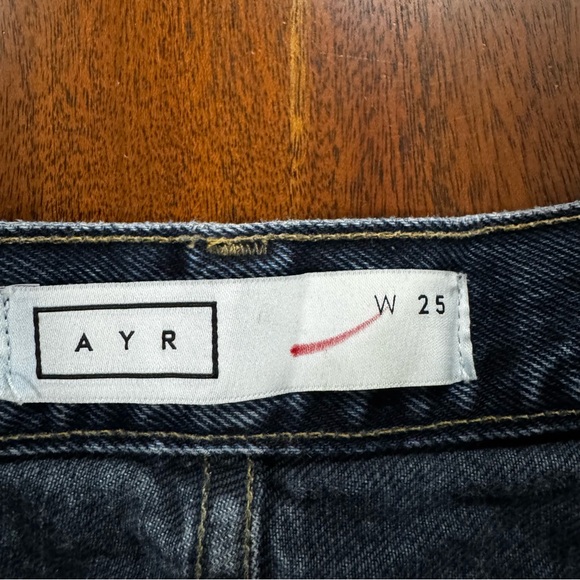 AYR Jeans Styx Straight Leg Cropped Size 25 - Picture 3 of 8